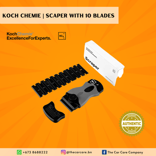 Scraper with 10 blades