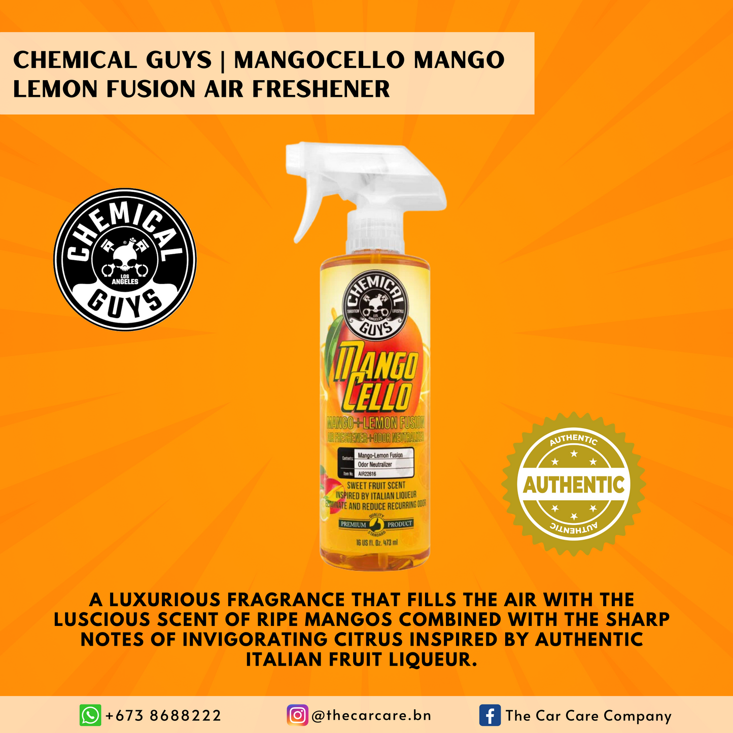 Mangocello Mango Lemon Fusion Air Freshener