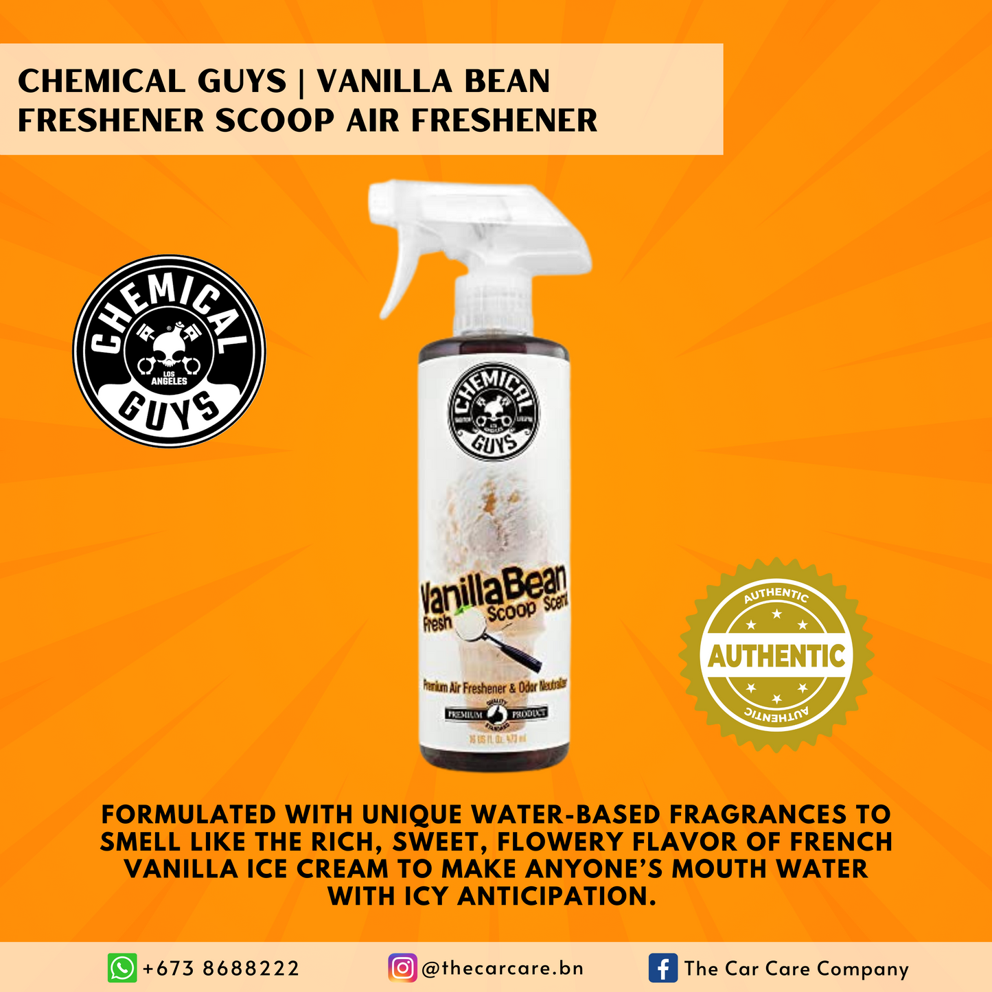 Vanilla Bean Freshener Scoop Air Freshener
