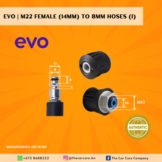 M22 Female (14mm) to Hose Connector