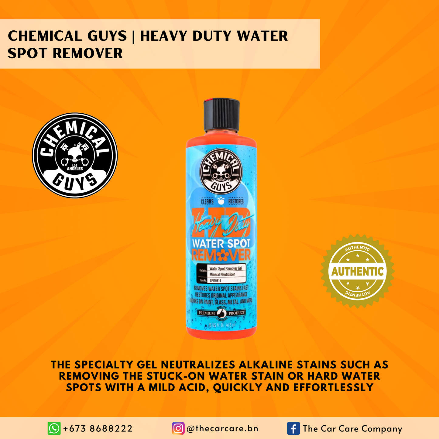 Heavy Duty Water Spot Remover