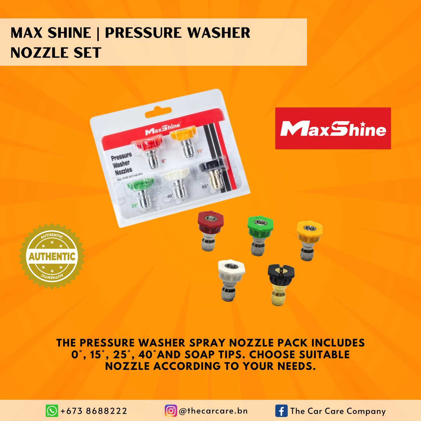 Pressure Washer Nozzle Set