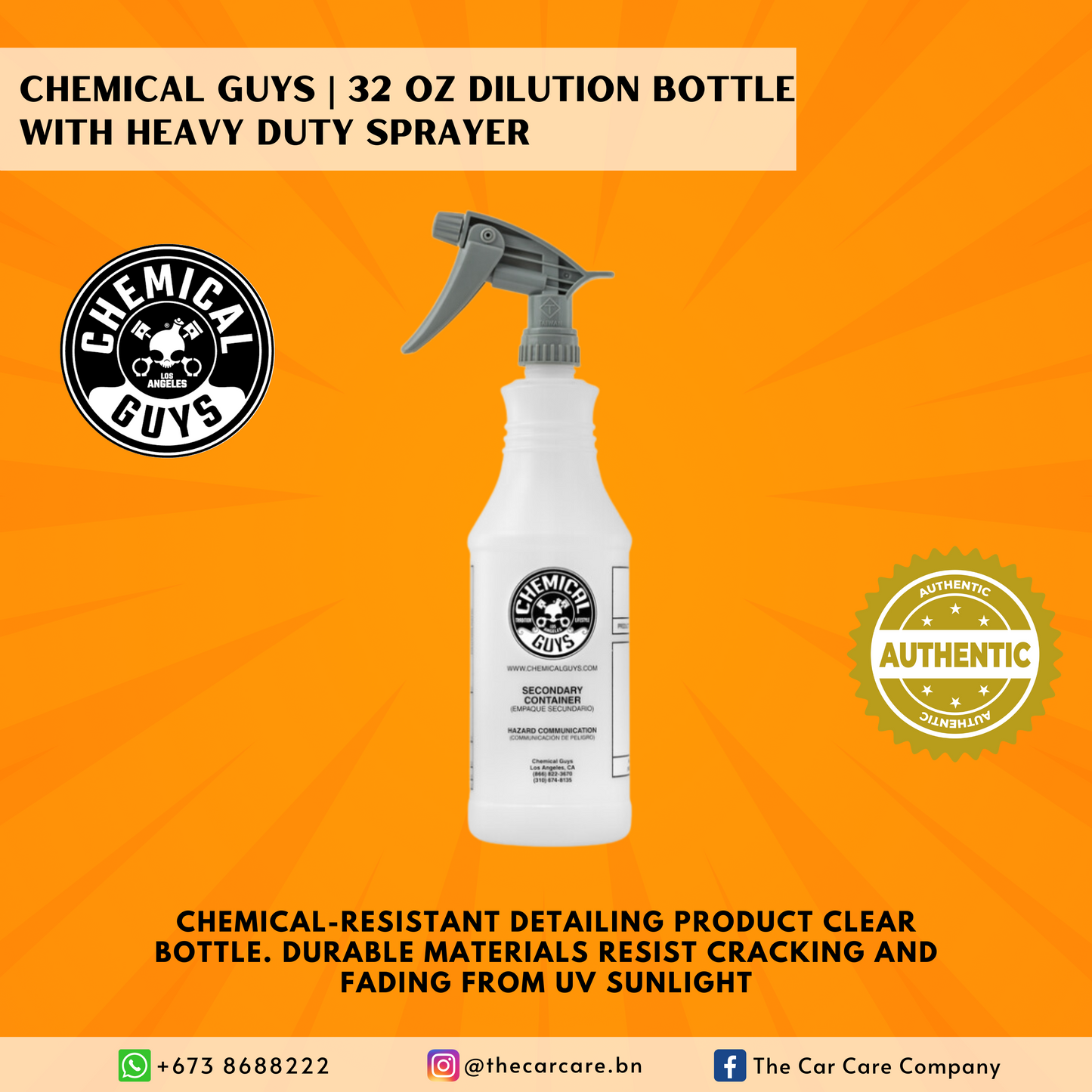 Dilution Bottle With Heavy Duty Sprayer