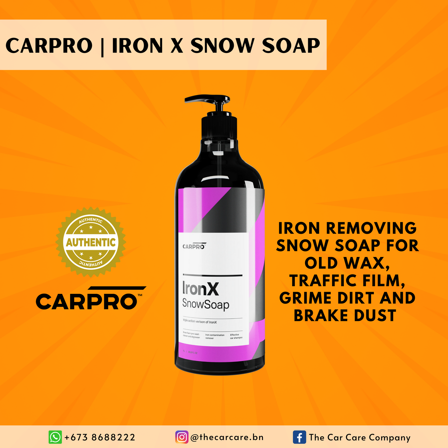 Iron X Snow Soap