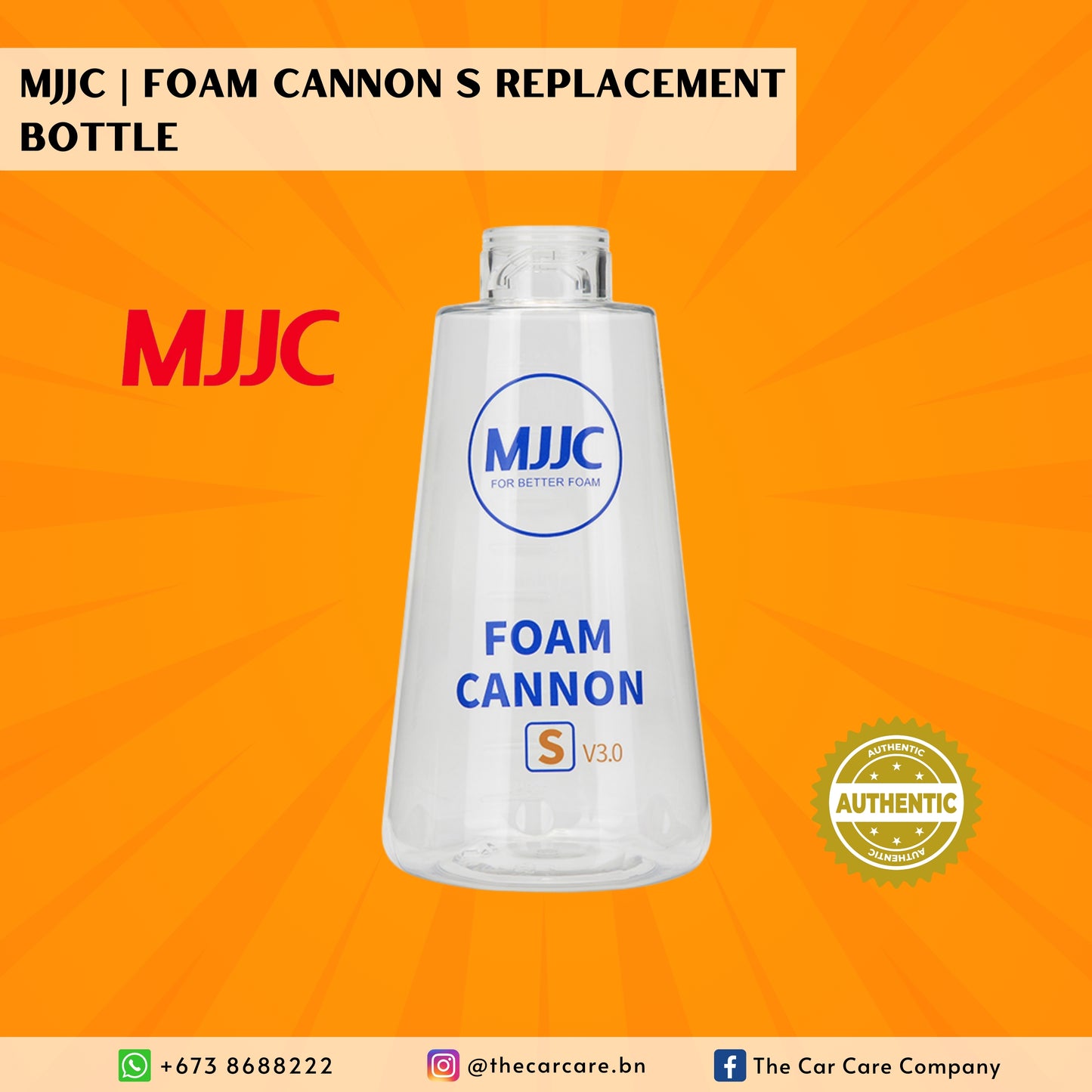 Foam Cannon S Replacement Bottle