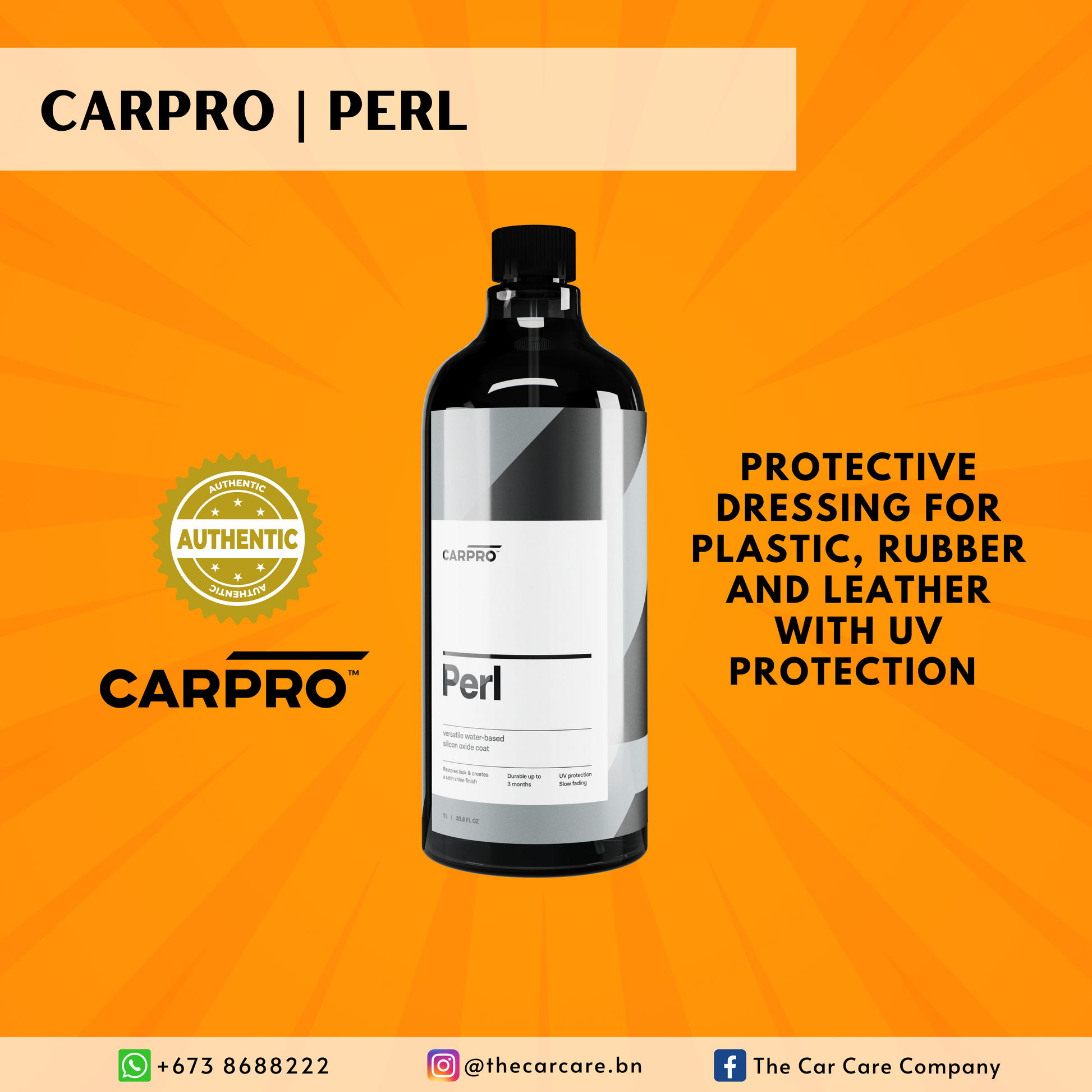 CarPro PERL, Protective Coating for Rubber & More