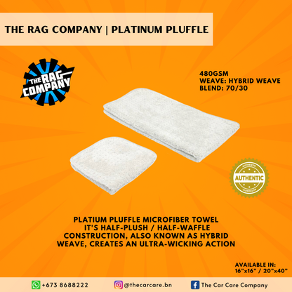 Platinum Pluffle Microfiber Towel (Light Grey)