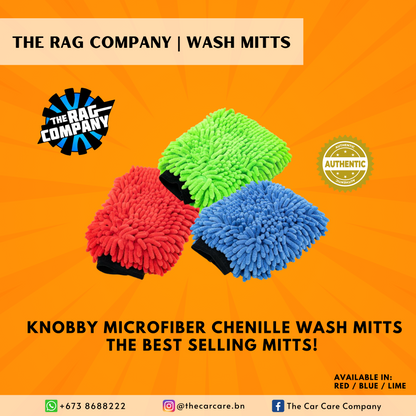 Knobby Microfiber Chenille Wash Mitts