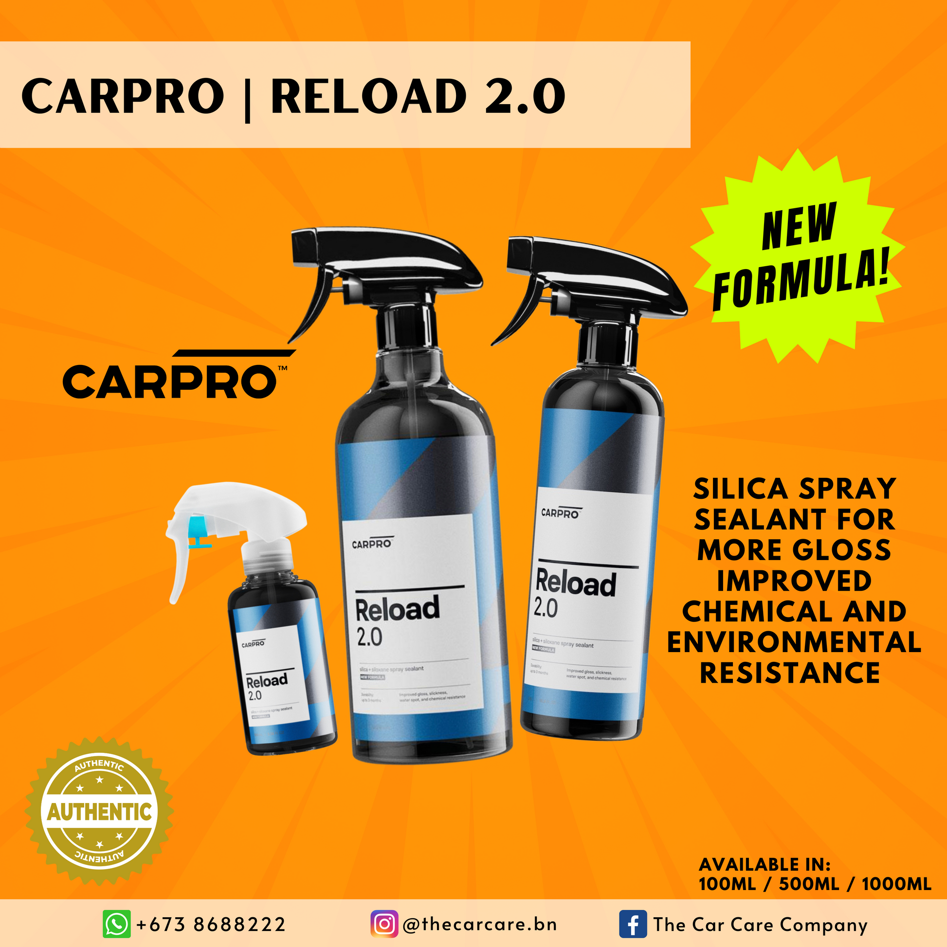CarPro Reload 2.0 » Giver glans & Beskyttelse