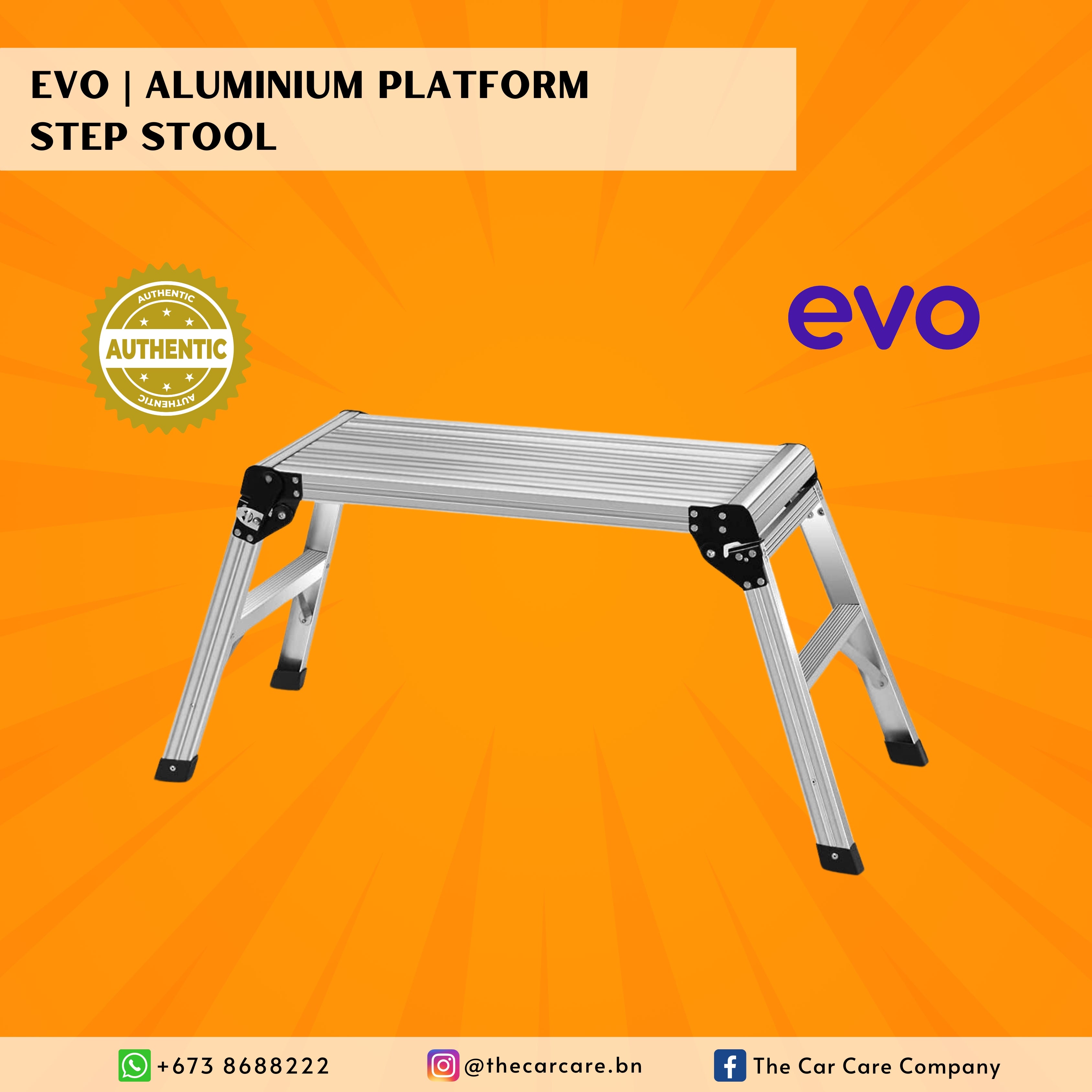 Aluminium Work Platform Step Stool – The Car Care Company
