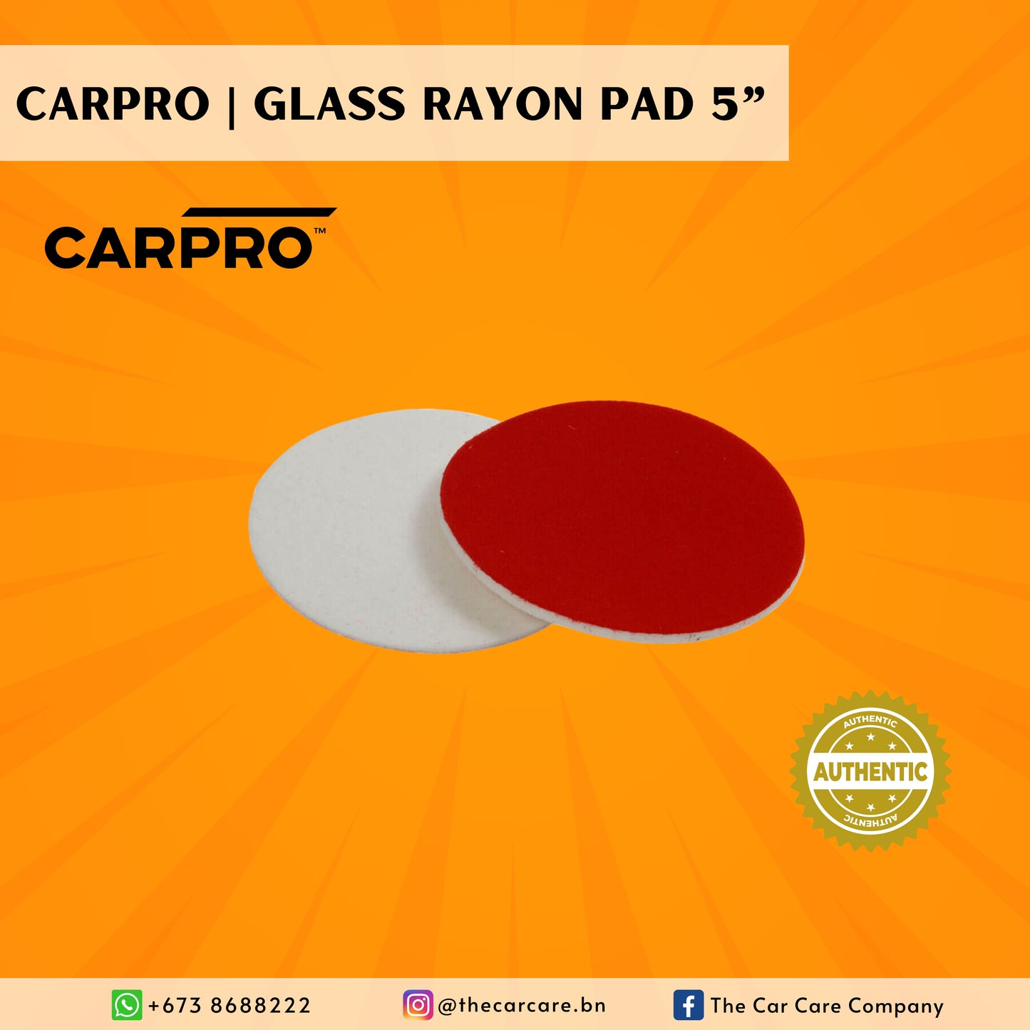 Glass Rayon Pad - 5"