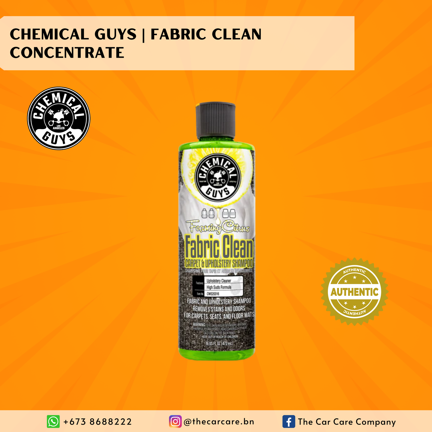 Fabric Clean Concentrate