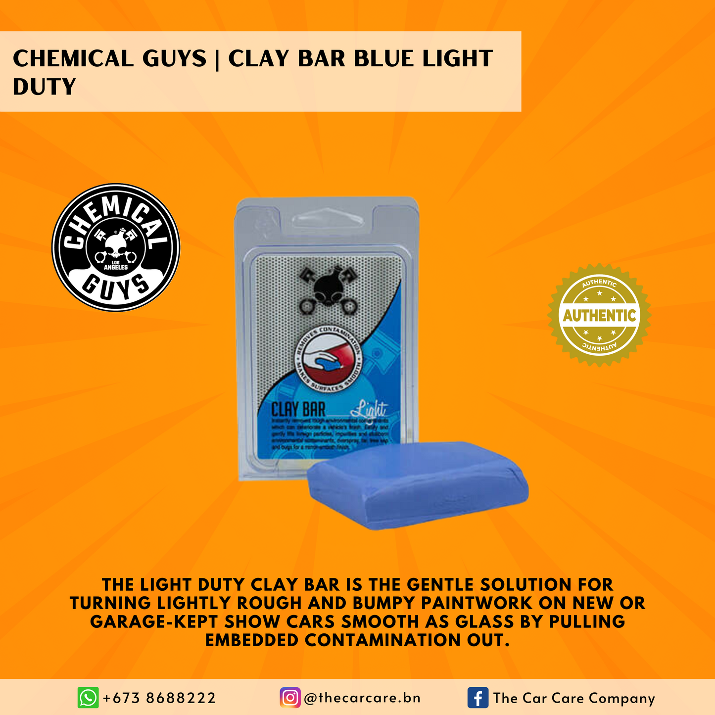 Clay Bar Blue Light Duty