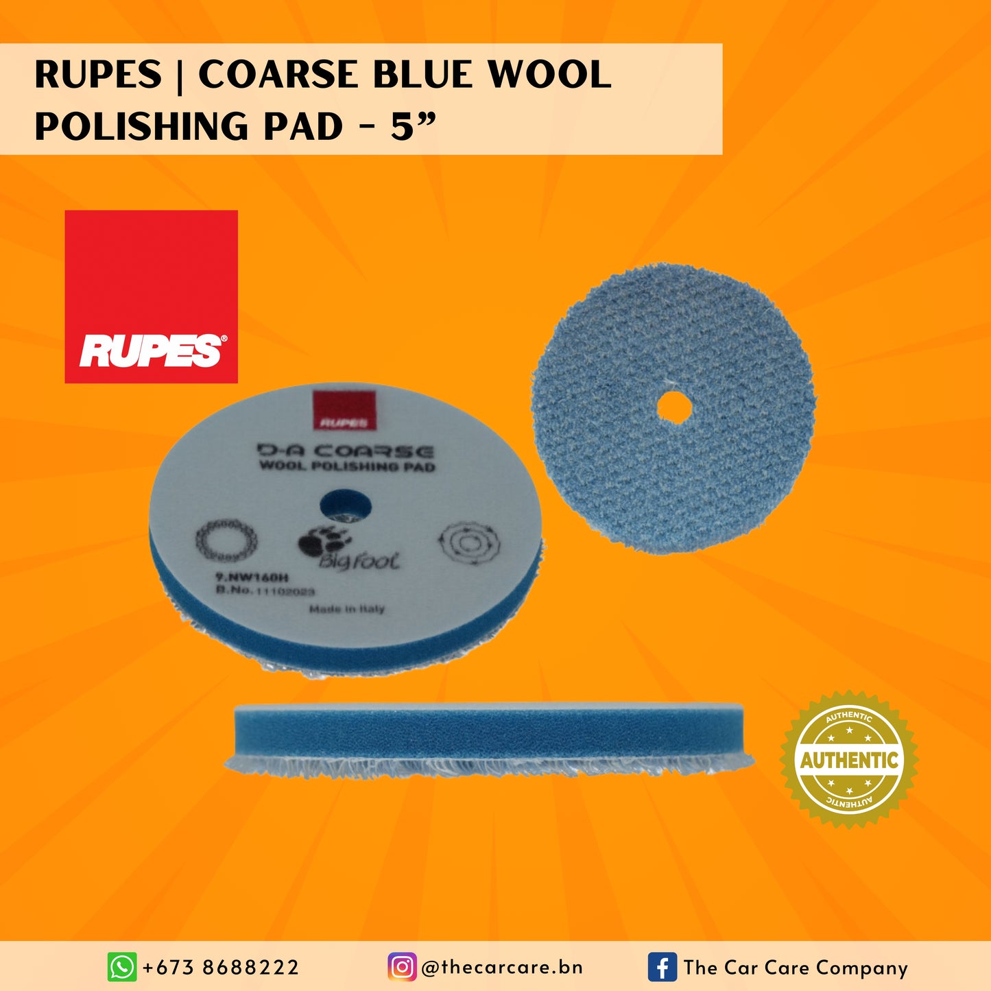 Coarse Blue Wool Polishing Pad