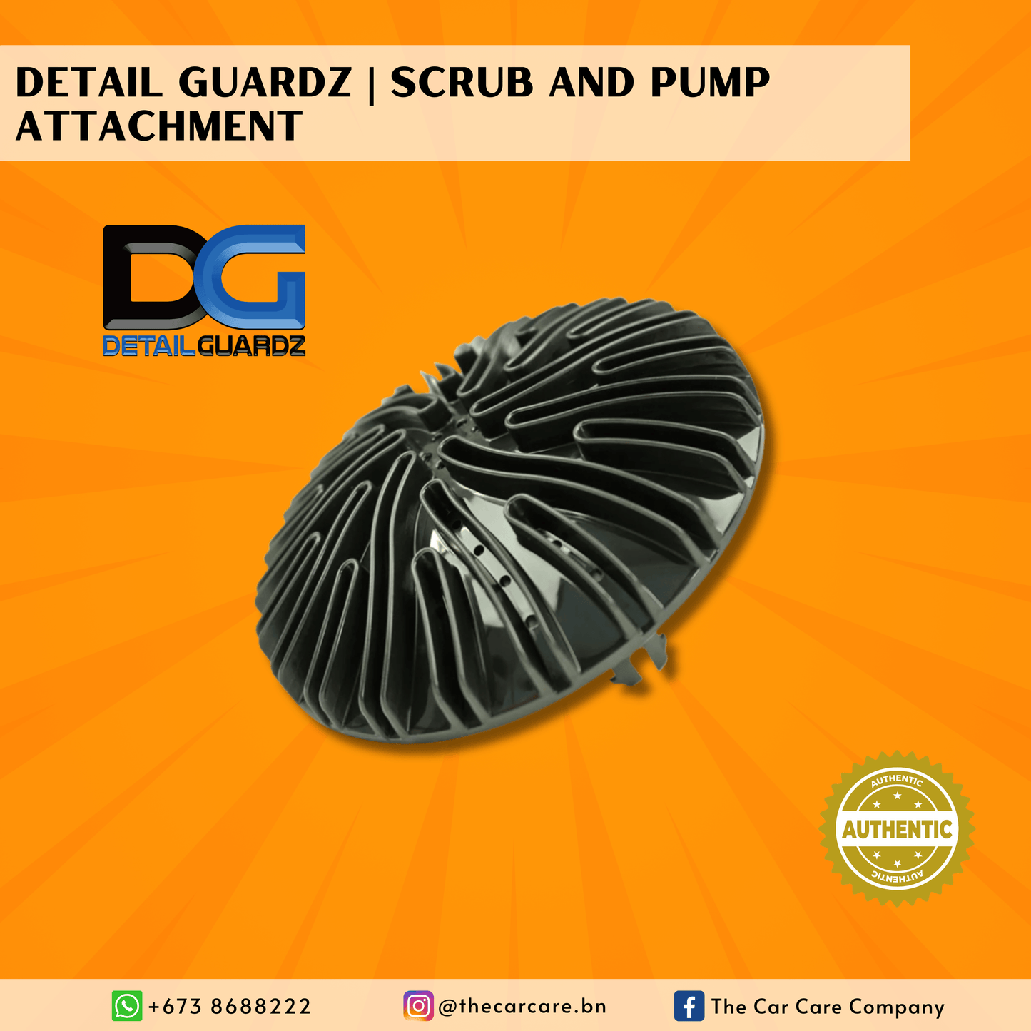 Dirt Lock Scrub & Pump Attachment - Black