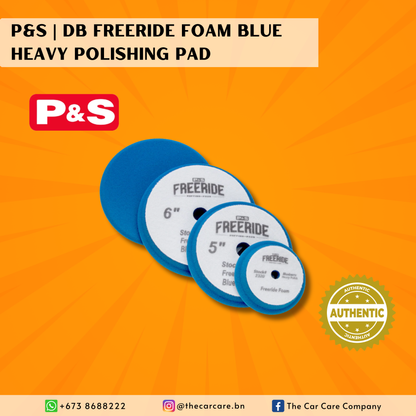 DB Freeride Foam Blue Heavy Polishing Pad - 2 pack