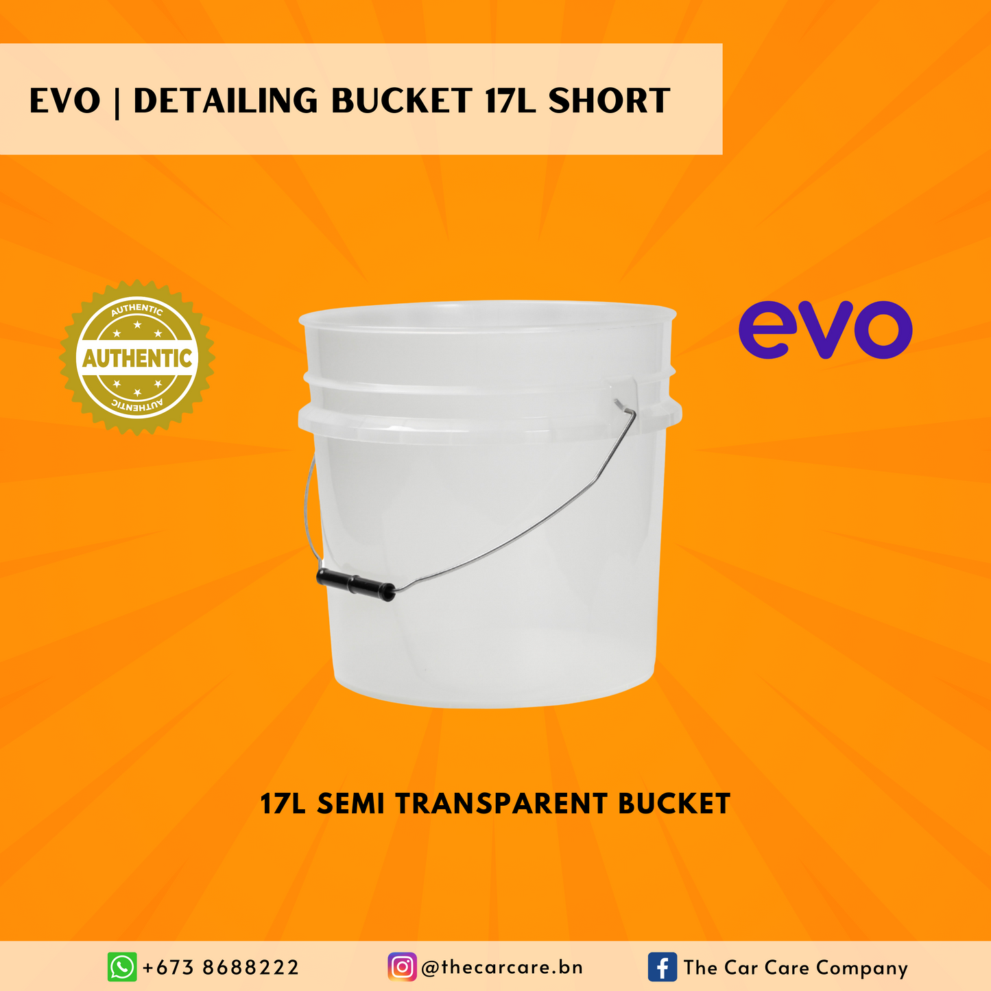 Detailing Bucket 17L Short