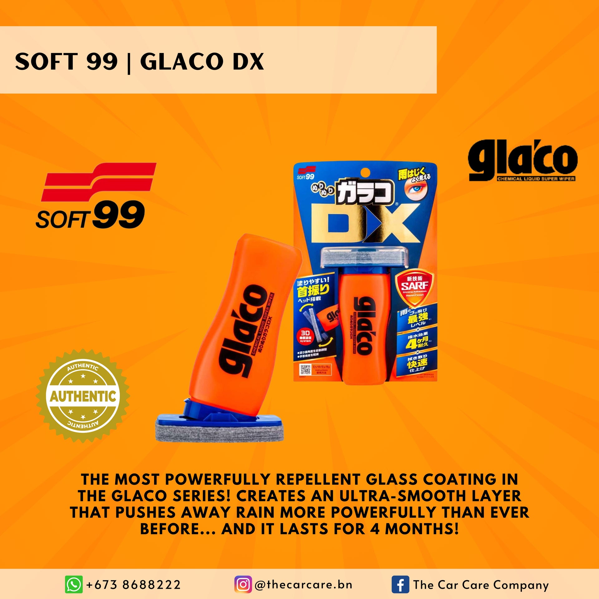 Deep cleaning for your car's windows? With Glaco Compound Roll On it's, glaco compound