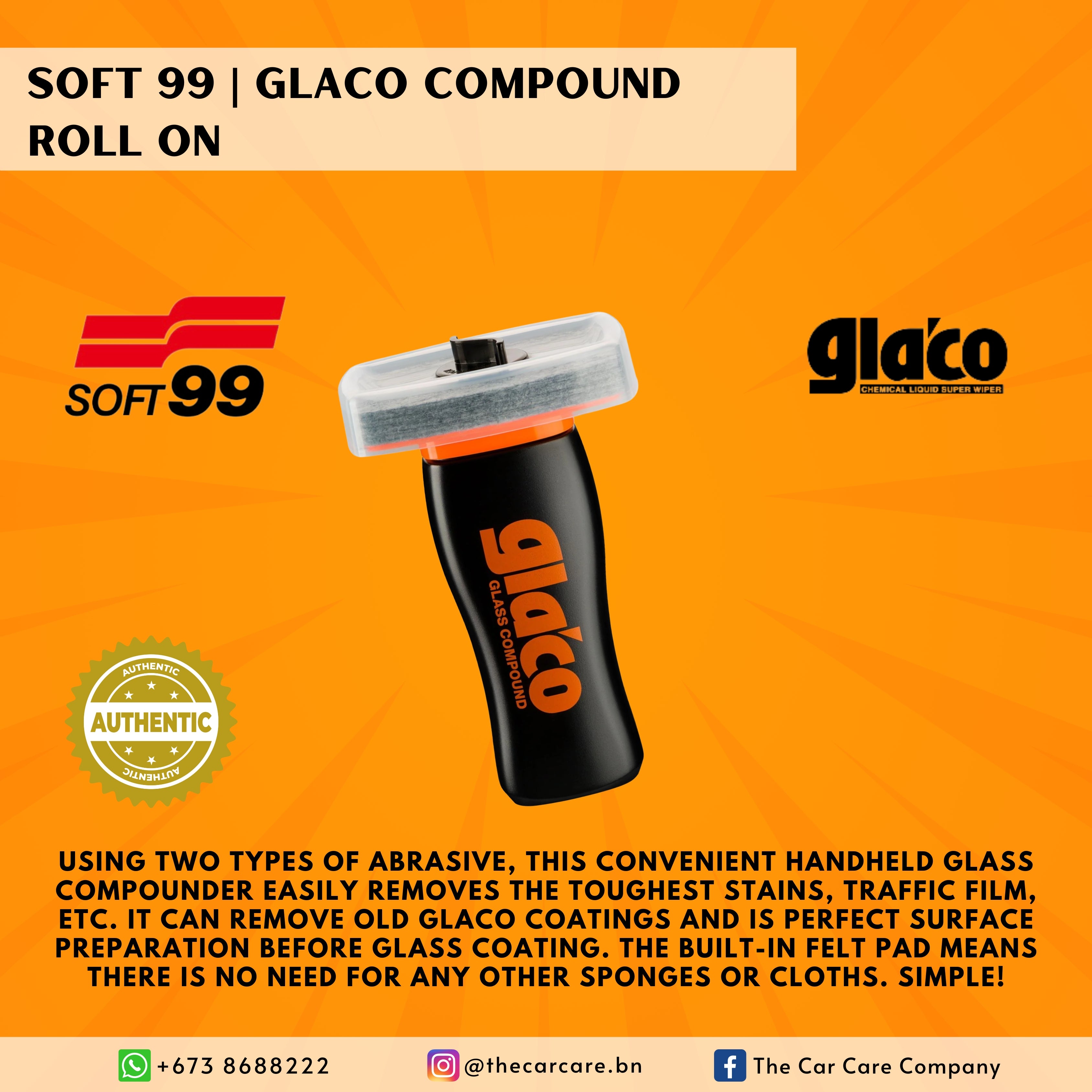 Glaco Compound Roll On – The Car Care Company