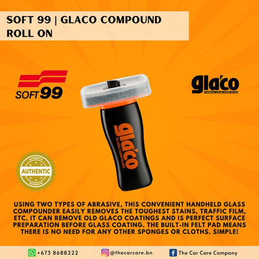 SOFT99 Glaco Glass Compound Roll On 100ml