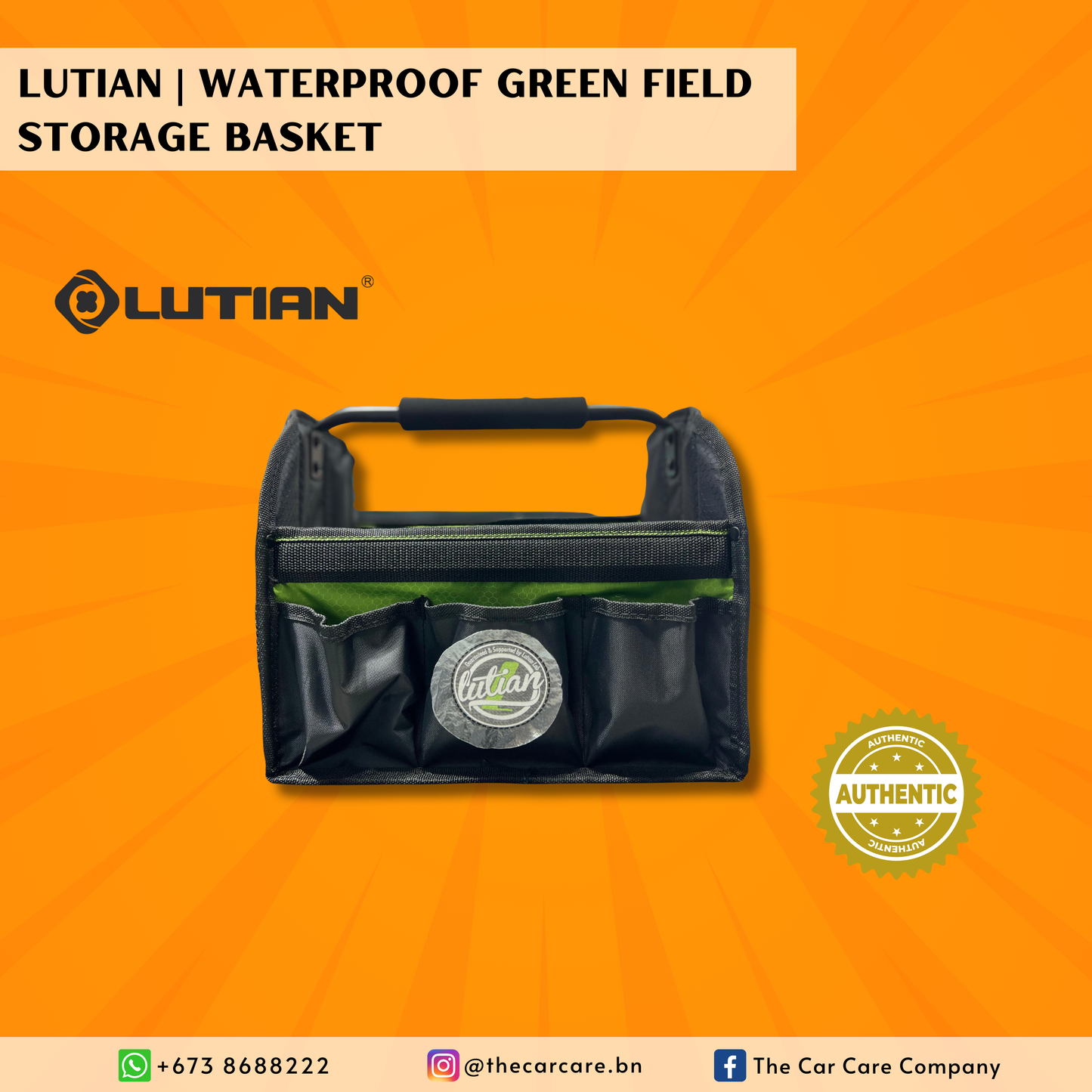 Waterproof Green Field Storage Basket