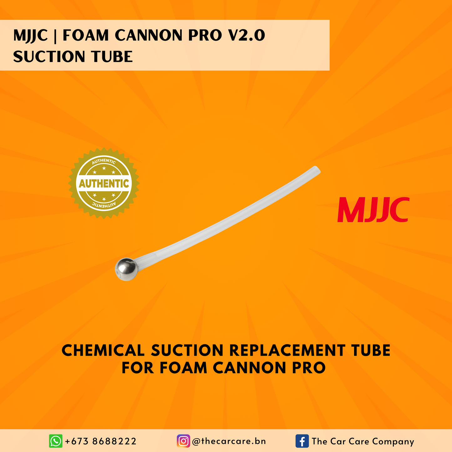 Foam Cannon Pro V2.0 Suction Tube