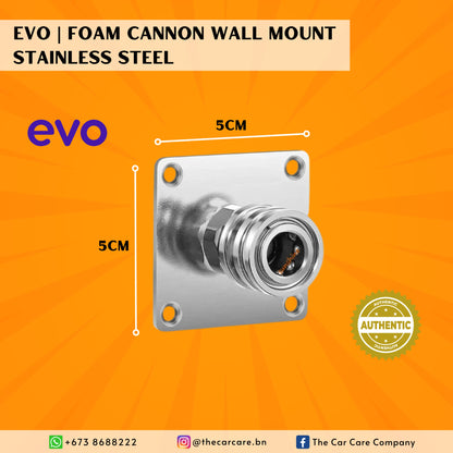 Foam Cannon Wall Mount Stainless Steel