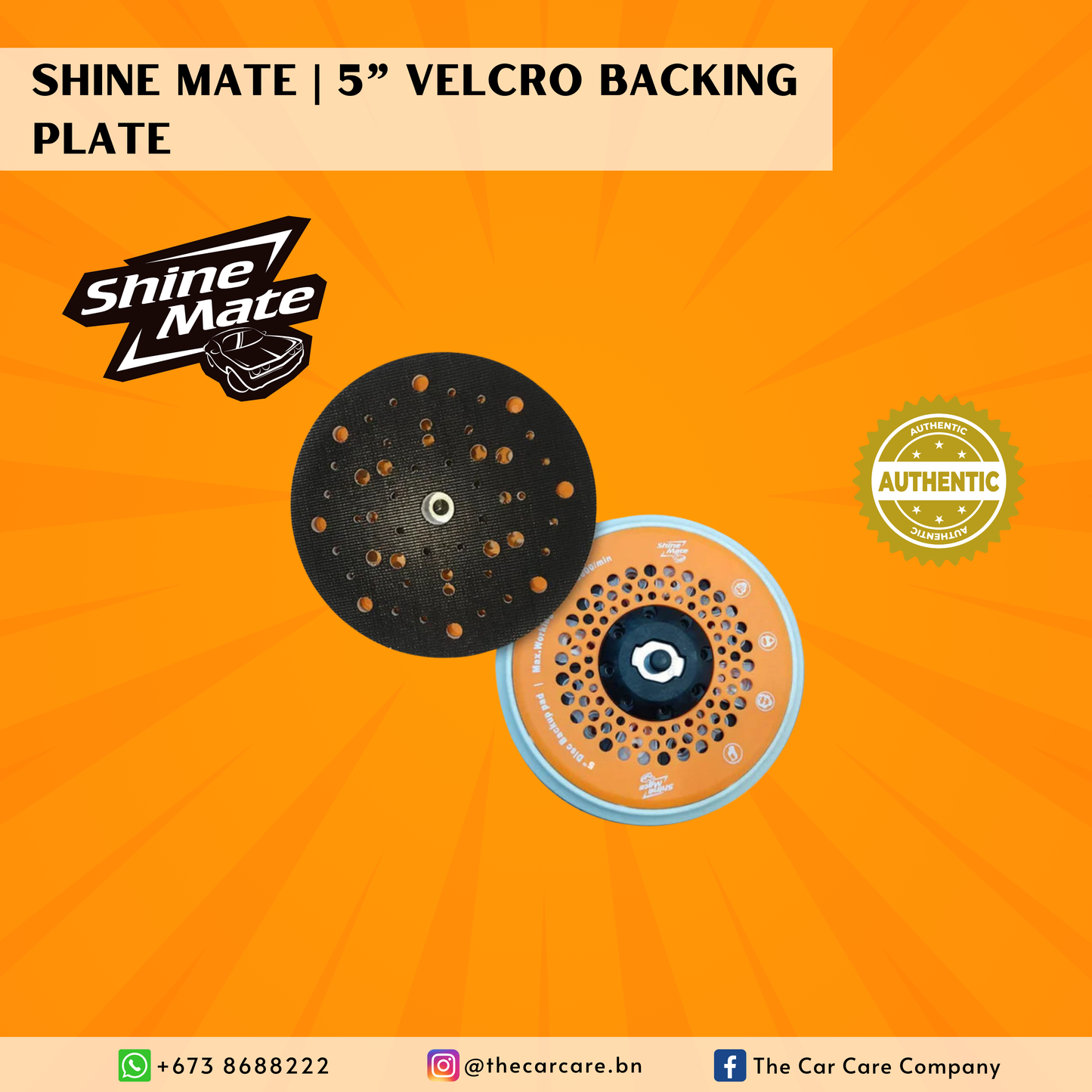 5" Velcro Backing Plate