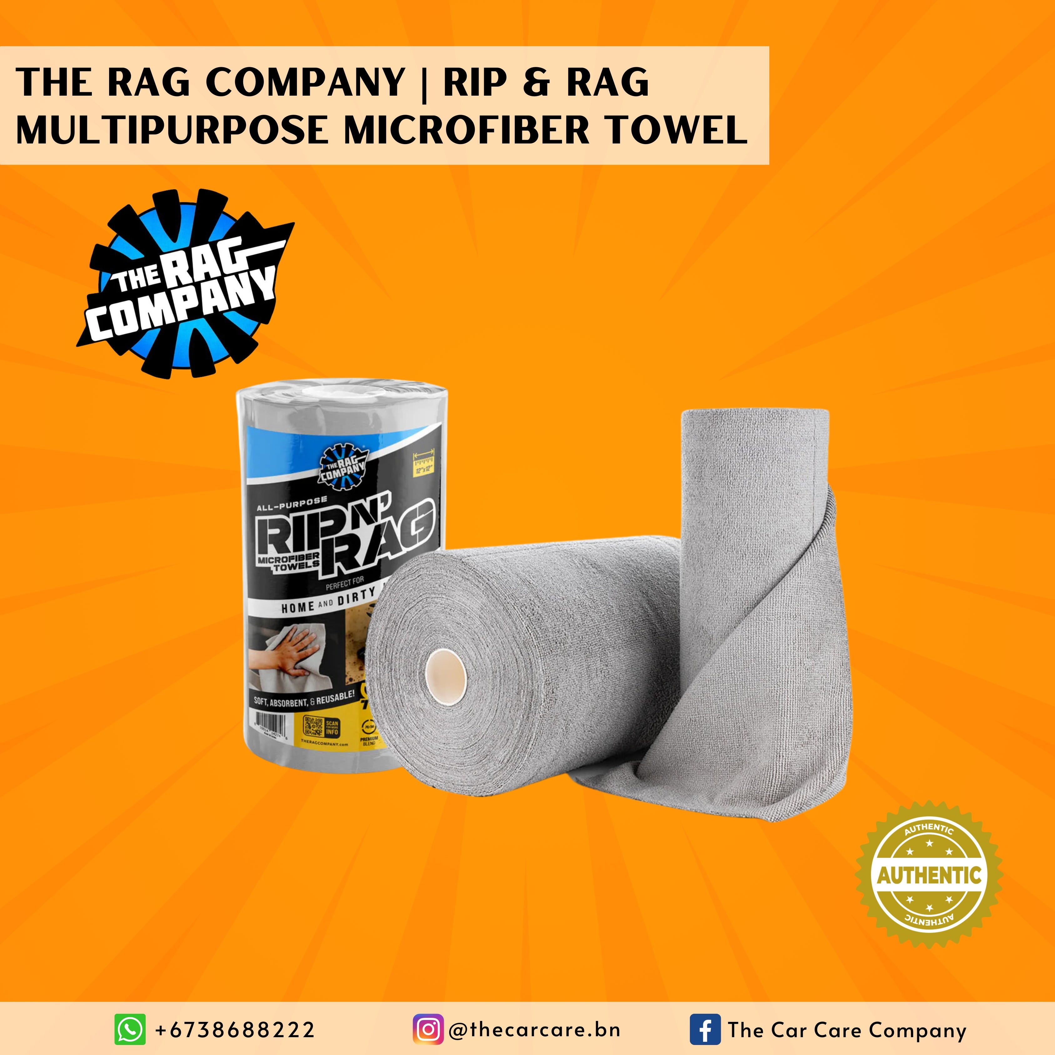 Rip & Rag Multipurpose Microfiber Towel – The Car Care Company