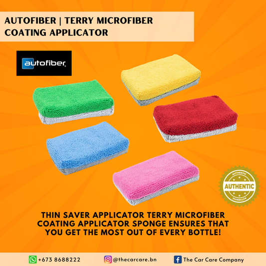 Terry Microfiber Coating Applicator with Plastic