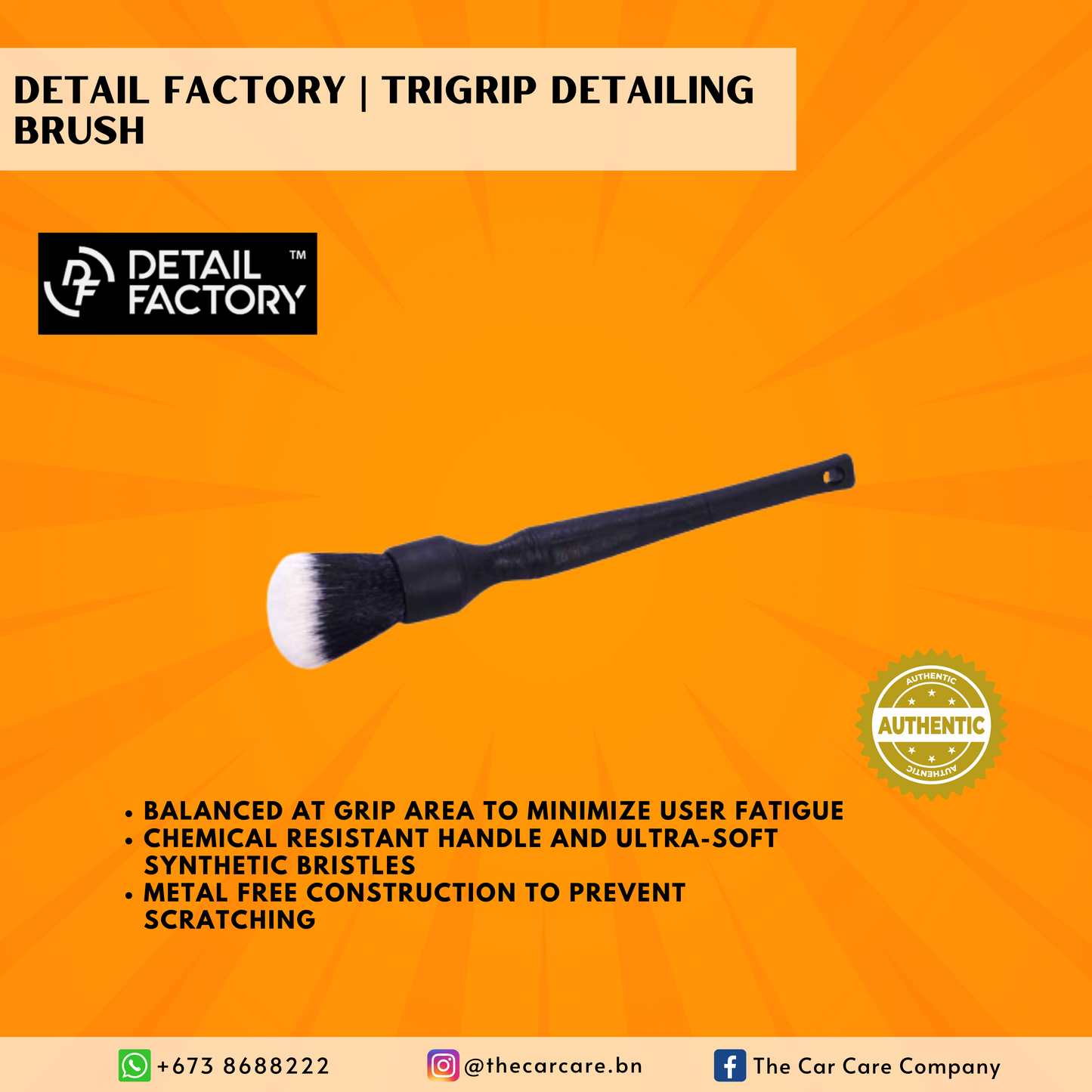 TriGrip Synthetic Detailing Brush