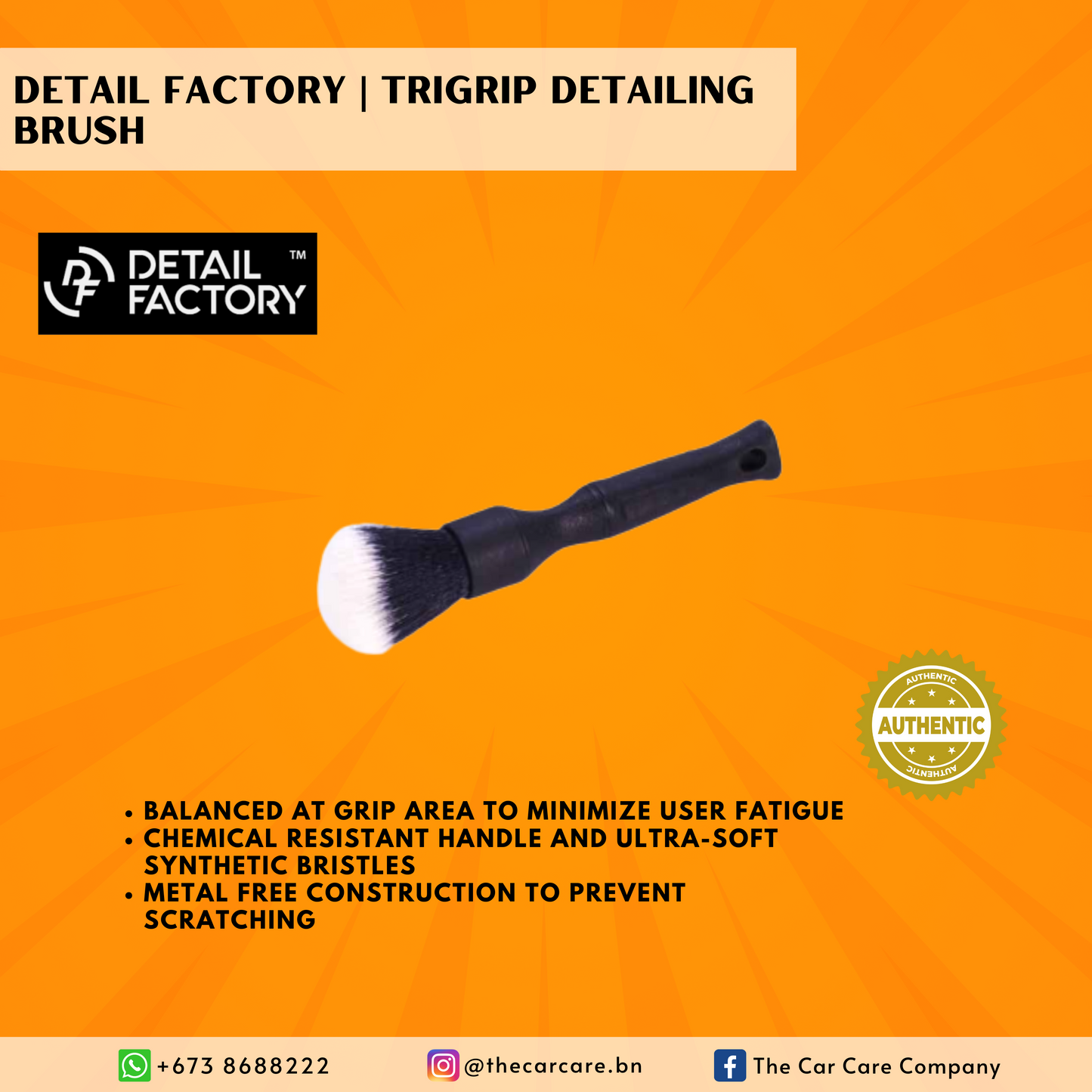 TriGrip Synthetic Detailing Brush