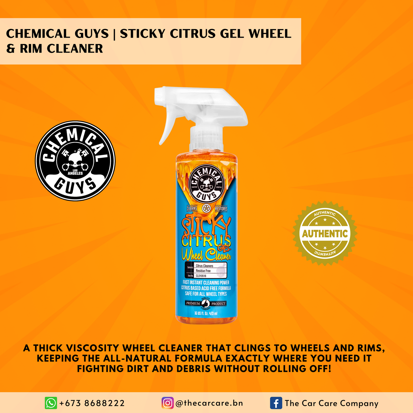 Sticky Citrus Gel Wheel & Rim Cleaner