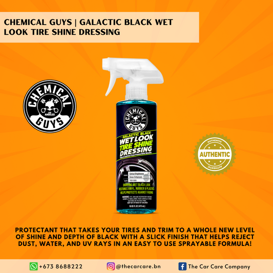 Galactic Black Wet Look Tire Shine Dressing