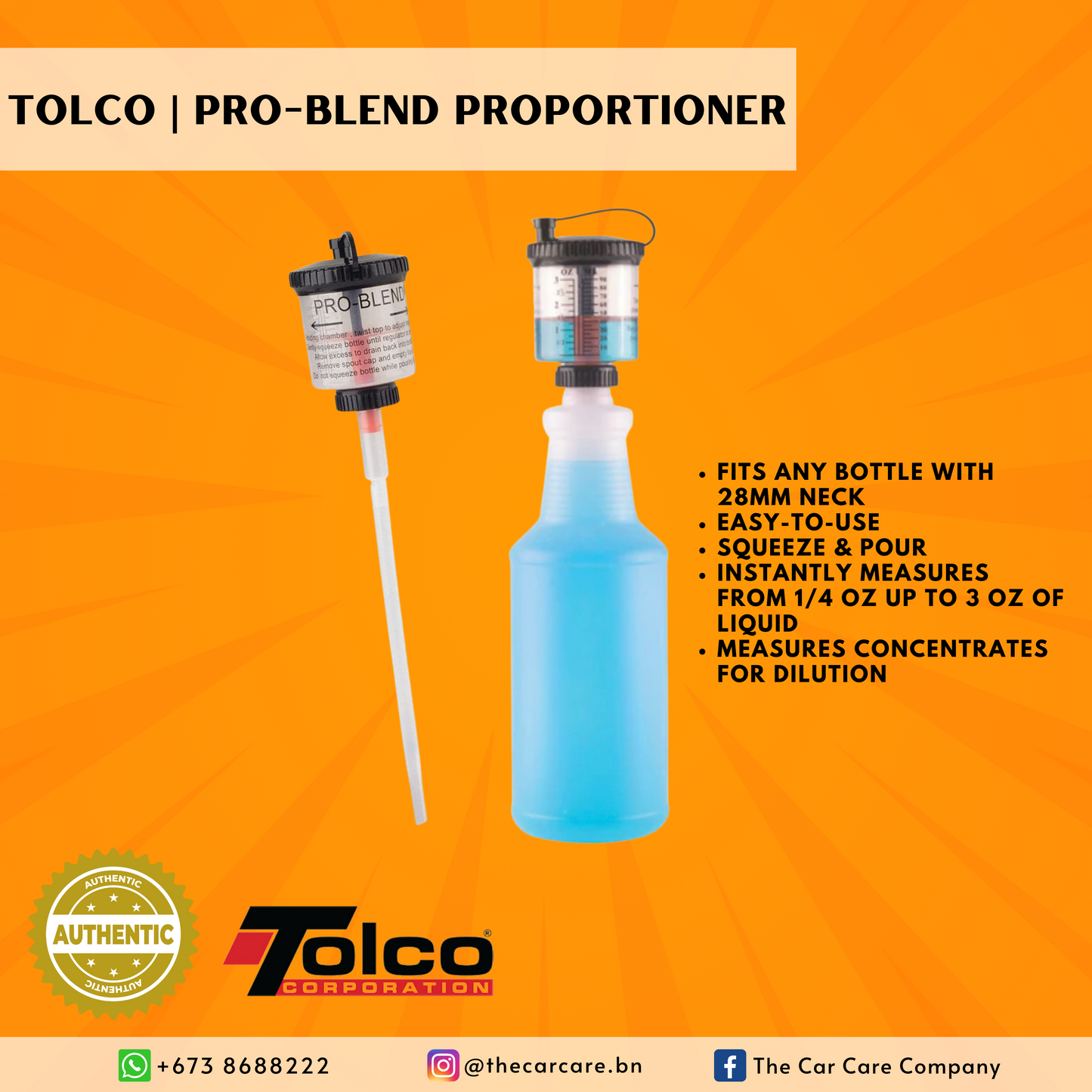 Pro-Blend Bottle Proportioner for Quart