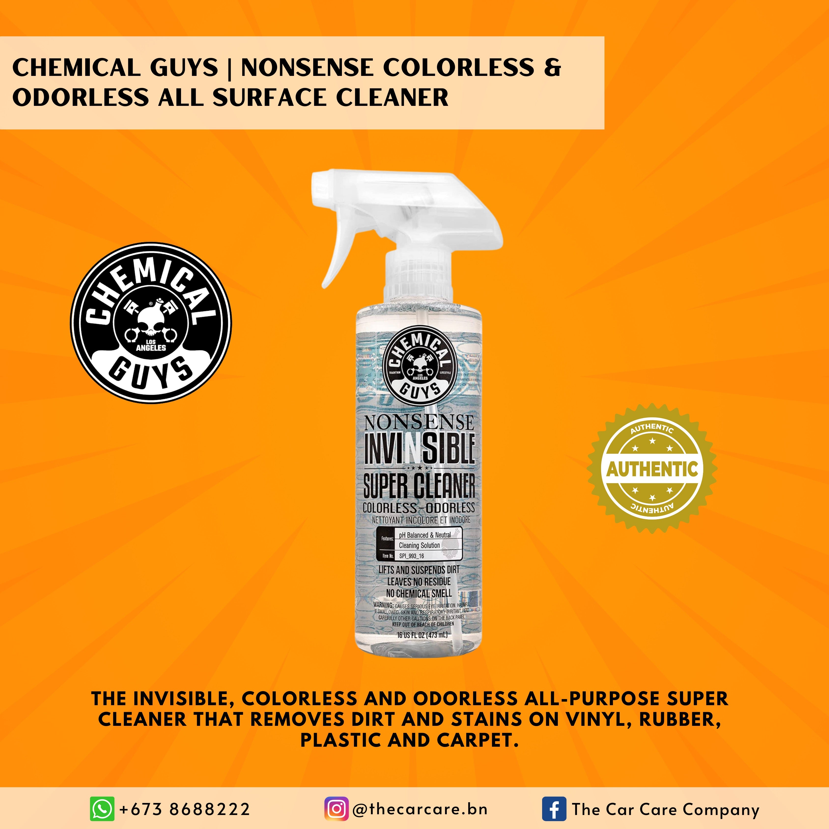 Clean No Color Nonsense Colorless & Odorless All Surface Cleaner – The Car Care Company