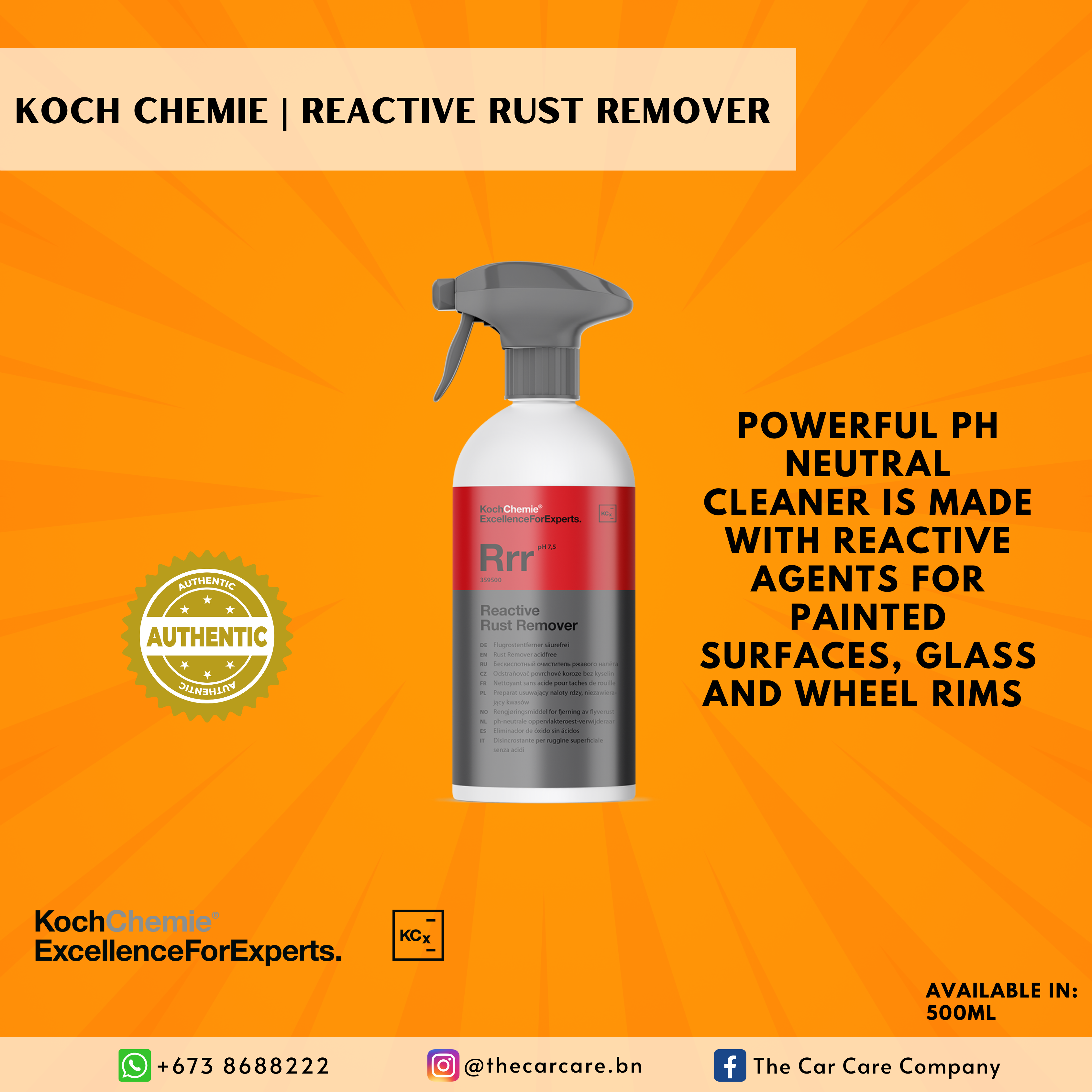 Anti Rust R3 RRR Reactive Rust Remover – The Car Care Company