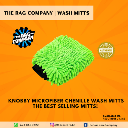 Knobby Microfiber Chenille Wash Mitts