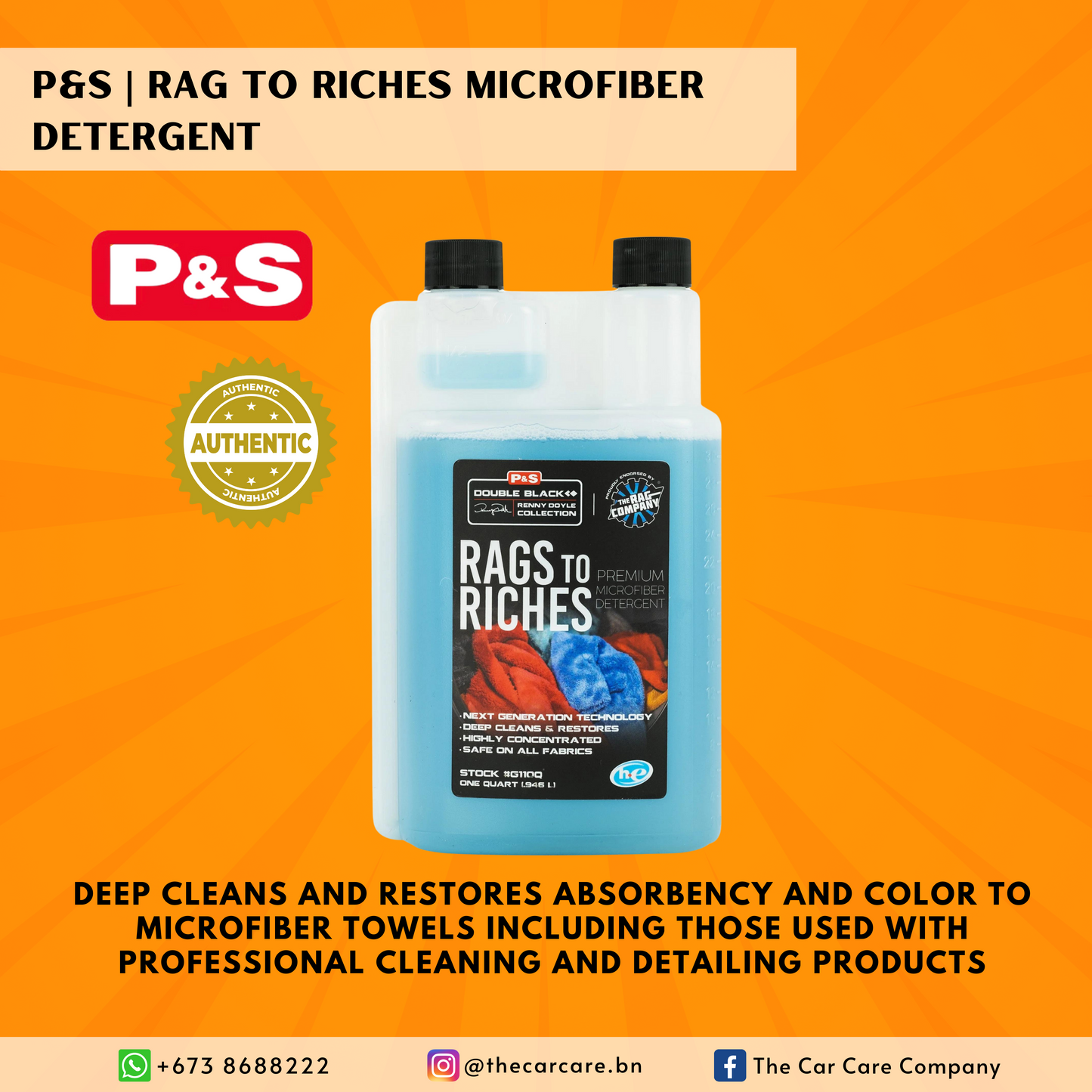 Rag to Riches Microfiber Detergent